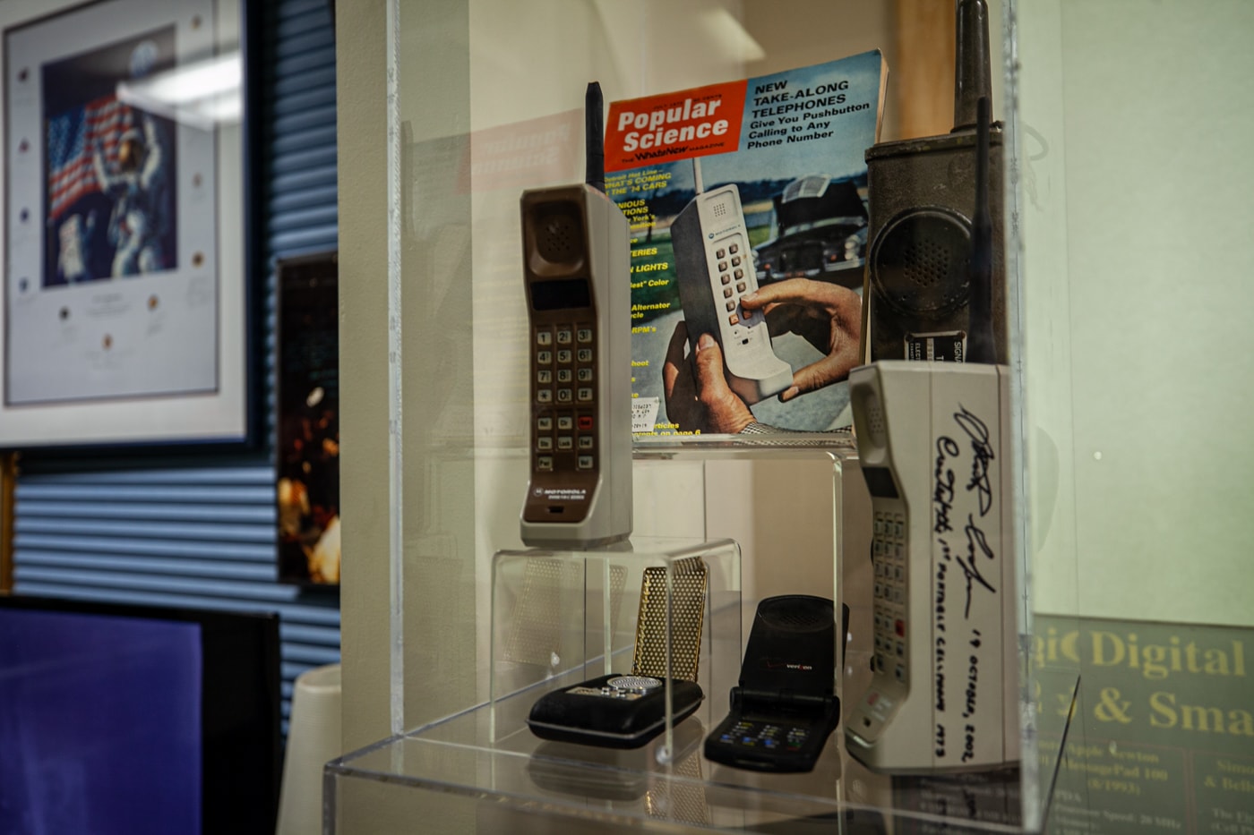 Take-along telephones - American Computer & Robotics Museum in Bozeman, Montana