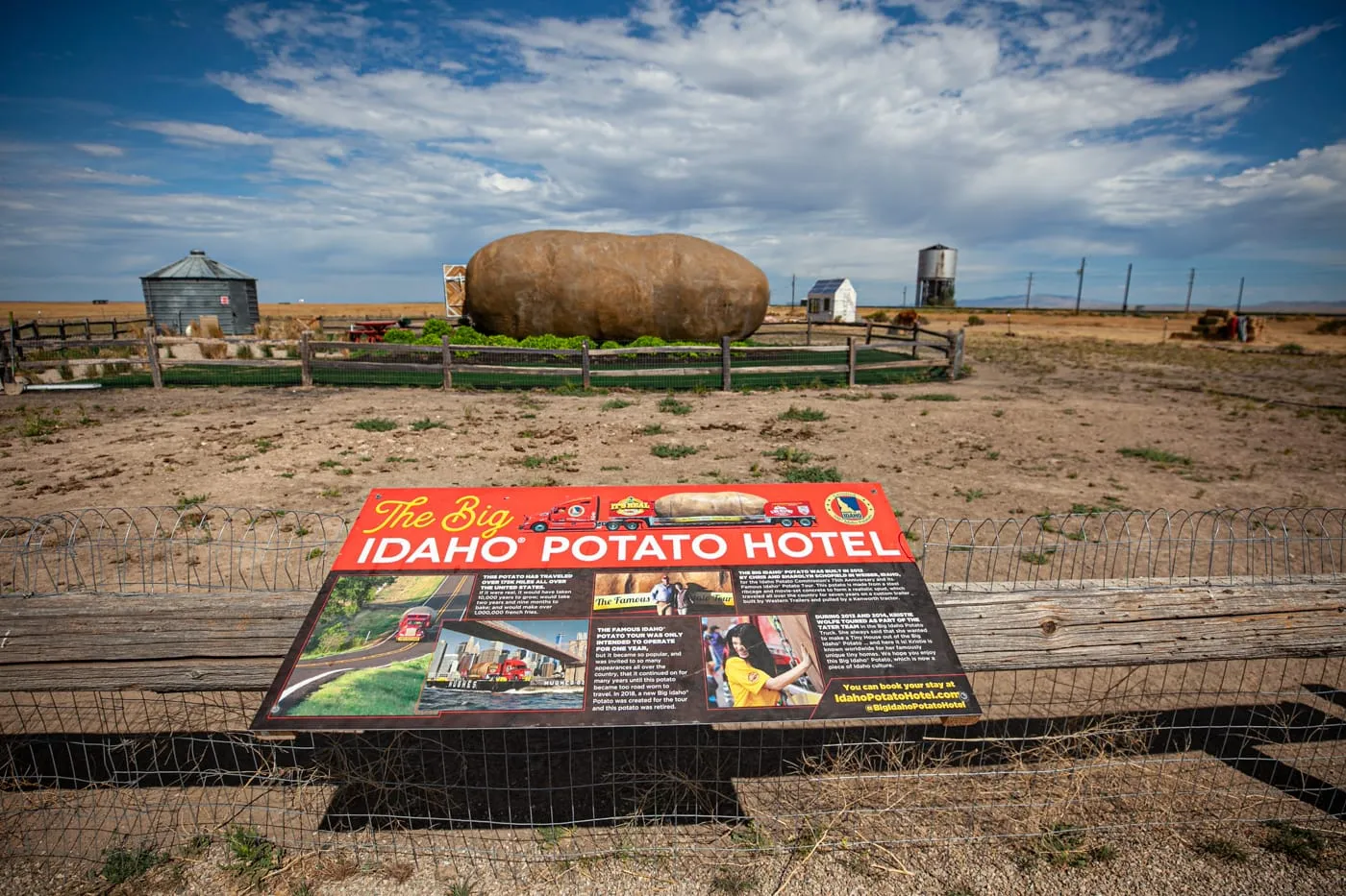 Big Idaho Potato Hotel AirBNB in Boise, Idaho - an AirBNB made from a giant potato | Idaho Roadside Attractions  and Weird Hotels