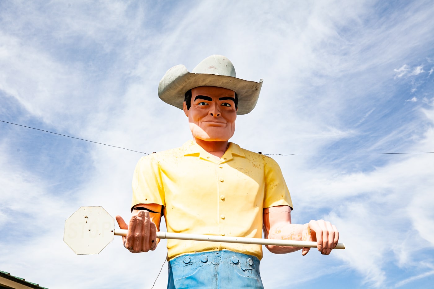 Cowboy Muffler Man in Wendell, Idaho | Idaho Roadside Attractions