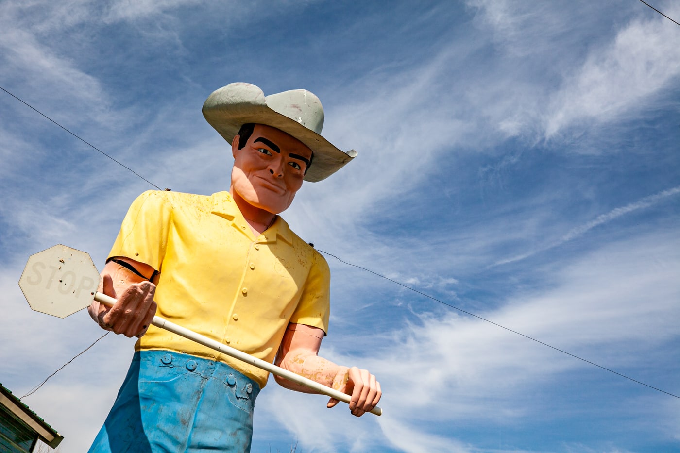 Cowboy Muffler Man in Wendell, Idaho | Idaho Roadside Attractions