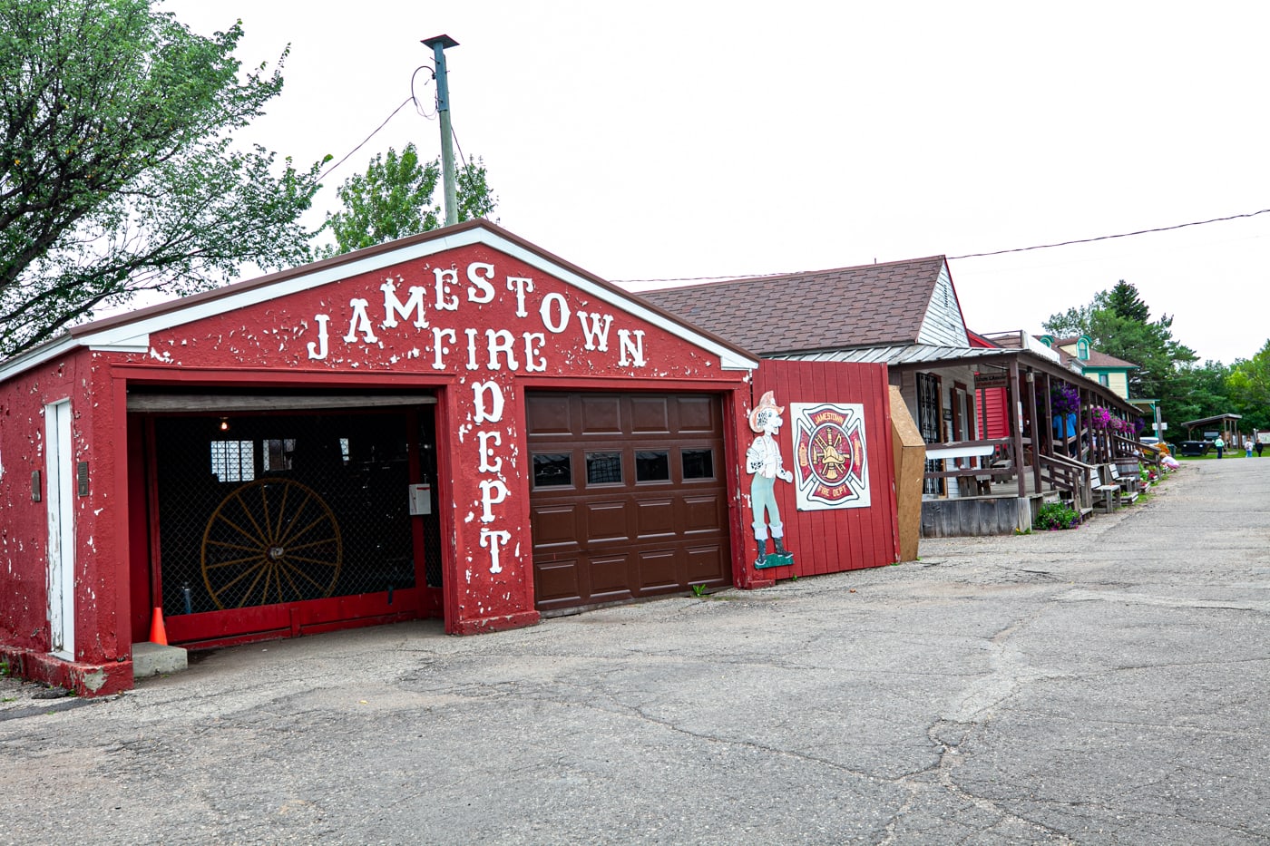 Jamestown Fire Dept at Frontier Village in Jamestown, North Dakota | Roadside Attractions in North Dakota