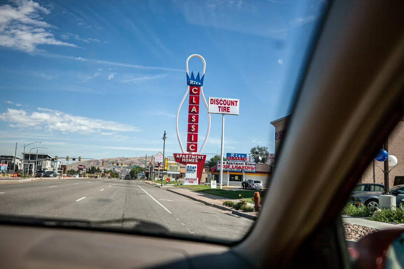 Giant Neon Bowling Pin Sign in Salt Lake City, Utah | Salt Lake City Roadside Attractions in Utah