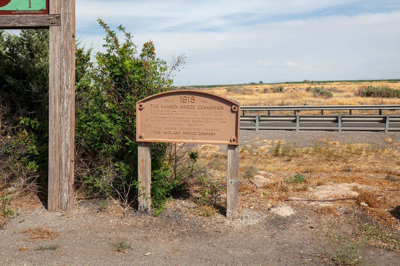 Hansen Bridge Idaho Historical Site near Twin Falls, Idaho