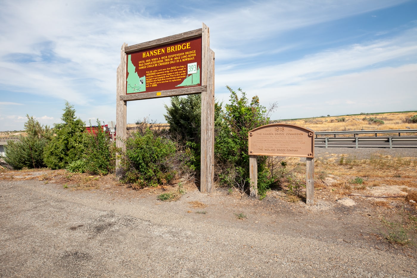 Hansen Bridge Idaho Historical Site near Twin Falls, Idaho