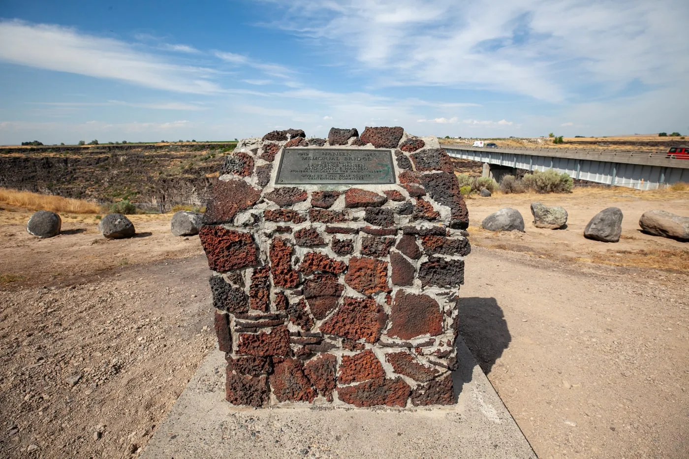 Hansen Bridge Idaho Historical Site near Twin Falls, Idaho