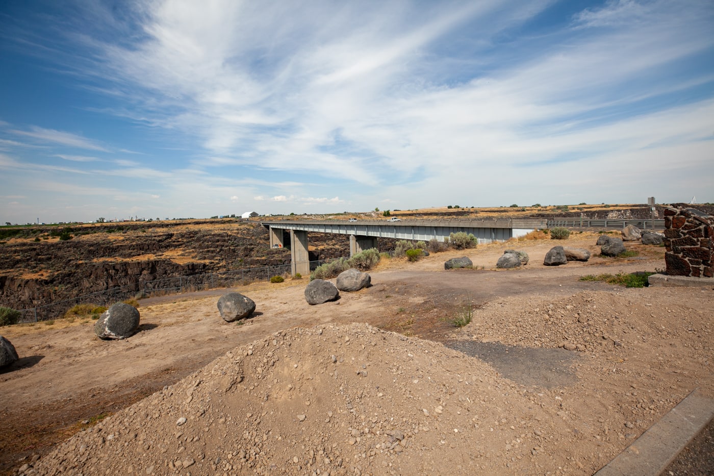 Hansen Bridge Idaho Historical Site near Twin Falls, Idaho