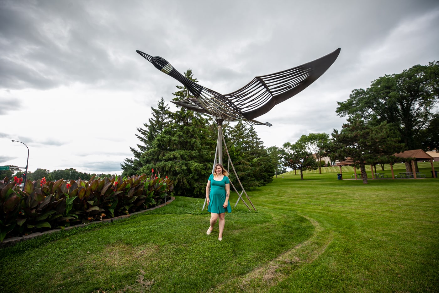 Super Goose Large Canada Goose Sculpture in Fergus Falls Minnesota