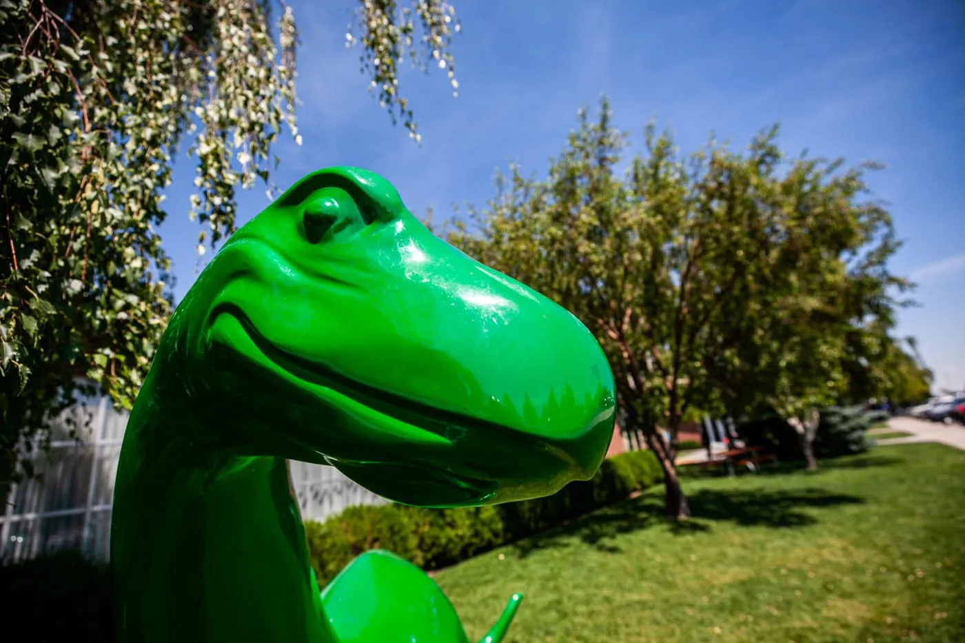 Sinclair Dinosaur at Little America Travel Center in Little America, Wyoming. | Wyoming Roadside Attractions