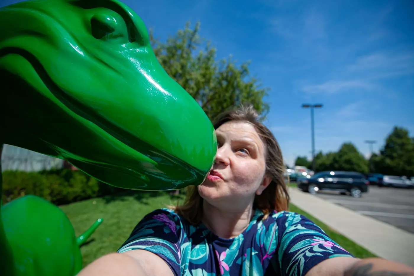 Sinclair Dinosaur at Little America Travel Center in Little America, Wyoming. | Wyoming Roadside Attractions