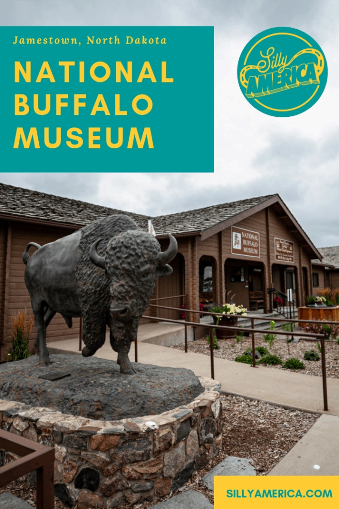 When stopping in Jamestown, North Dakota to see the World's Largest Buffalo learn more about the American Bison at the National Buffalo Museum. Add this to your travel destination to your travel bucket list of things to do in North Dakota as you travel across the landscape of the state.
#NorthDakotaRoadsideAttractions #RoadsideAttraction #RoadTrip #NorthDakotaRoadTrip #NorthDakotaBucketList #ThingsToDoInNorthDakota #WeirdRoadsideAttractions #RoadTripStops #USA #America