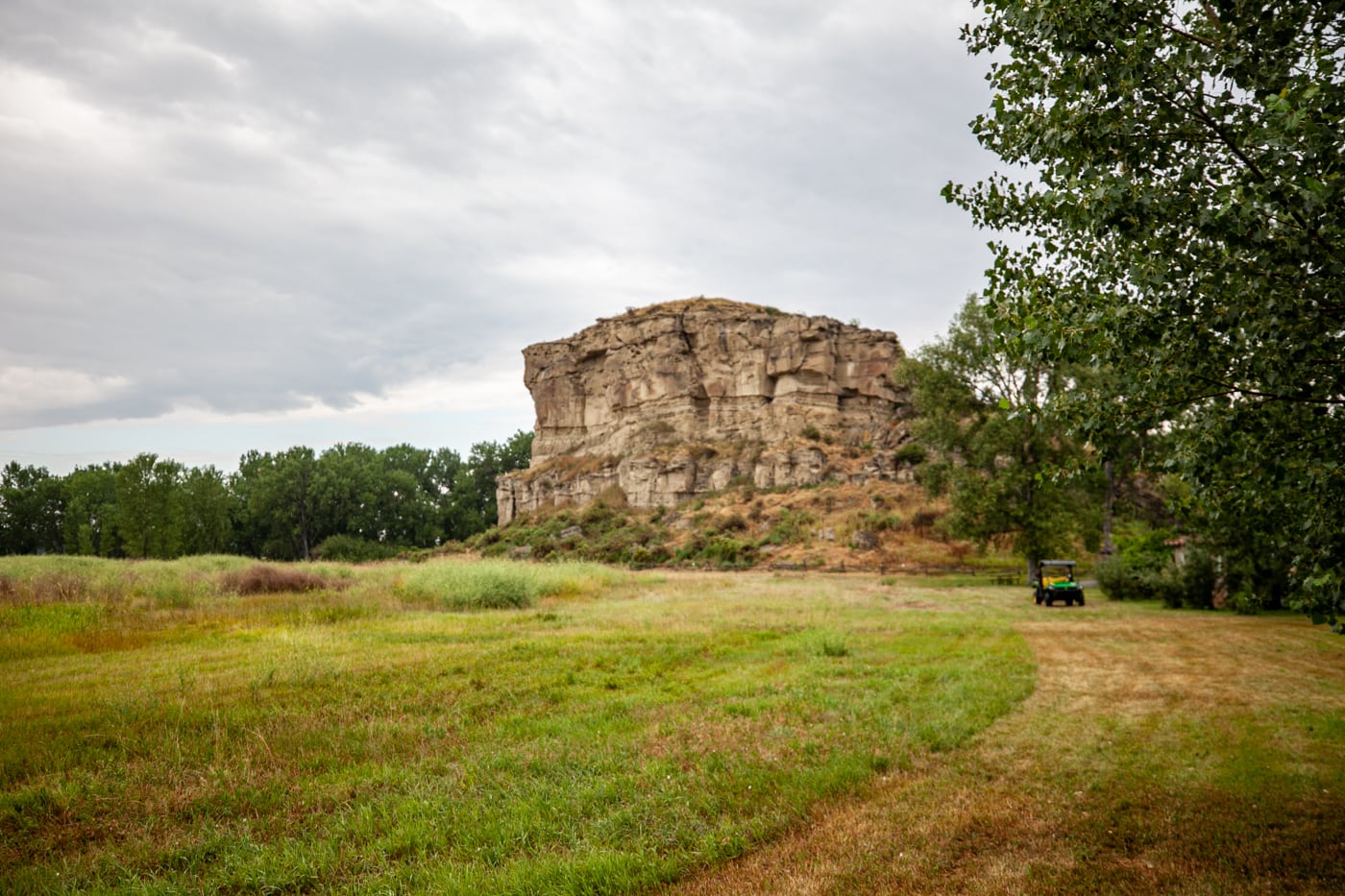 Pompeys Pillar National Monument in Montana | William Clark (Lewis & Clark) carved his name and the date of his visit on a rock bluff next to the Yellowstone River. | Montana tourist attractions and historical monuments