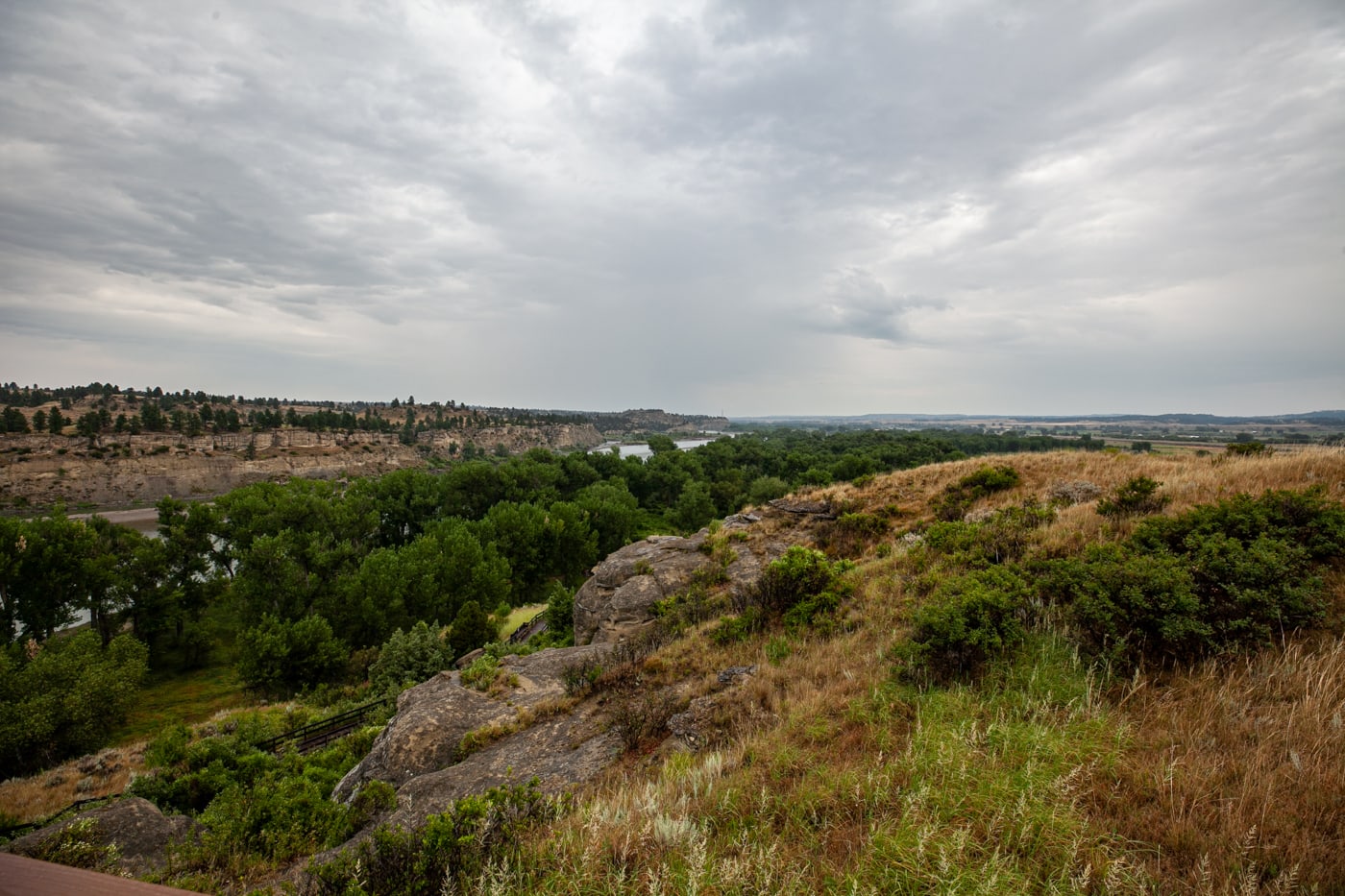 Pompeys Pillar National Monument in Montana | William Clark (Lewis & Clark) carved his name and the date of his visit on a rock bluff next to the Yellowstone River. | Montana tourist attractions and historical monuments