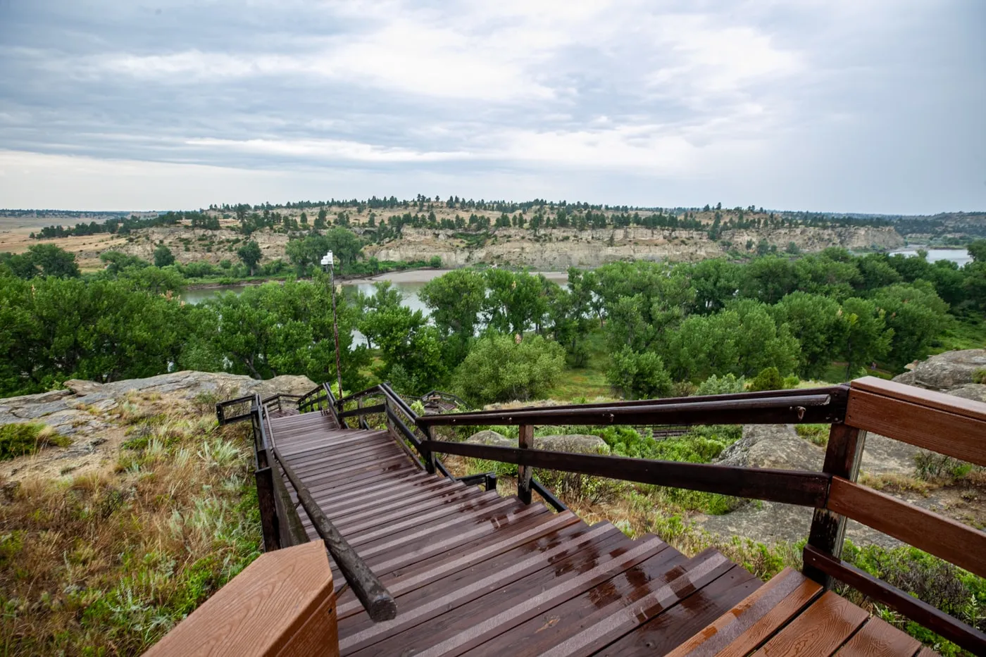 Pompeys Pillar National Monument in Montana | William Clark (Lewis & Clark) carved his name and the date of his visit on a rock bluff next to the Yellowstone River. | Montana tourist attractions and historical monuments