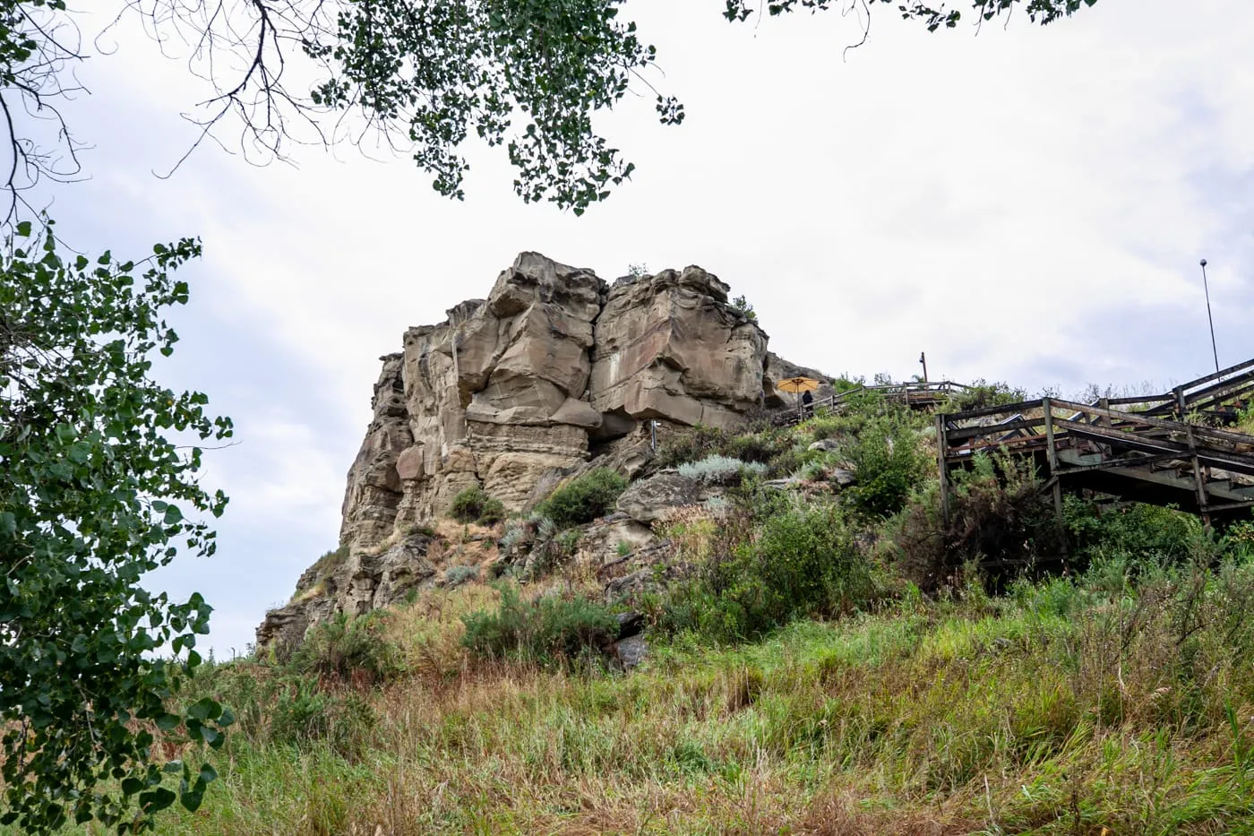 Pompeys Pillar National Monument in Montana | William Clark (Lewis & Clark) carved his name and the date of his visit on a rock bluff next to the Yellowstone River. | Montana tourist attractions and historical monuments