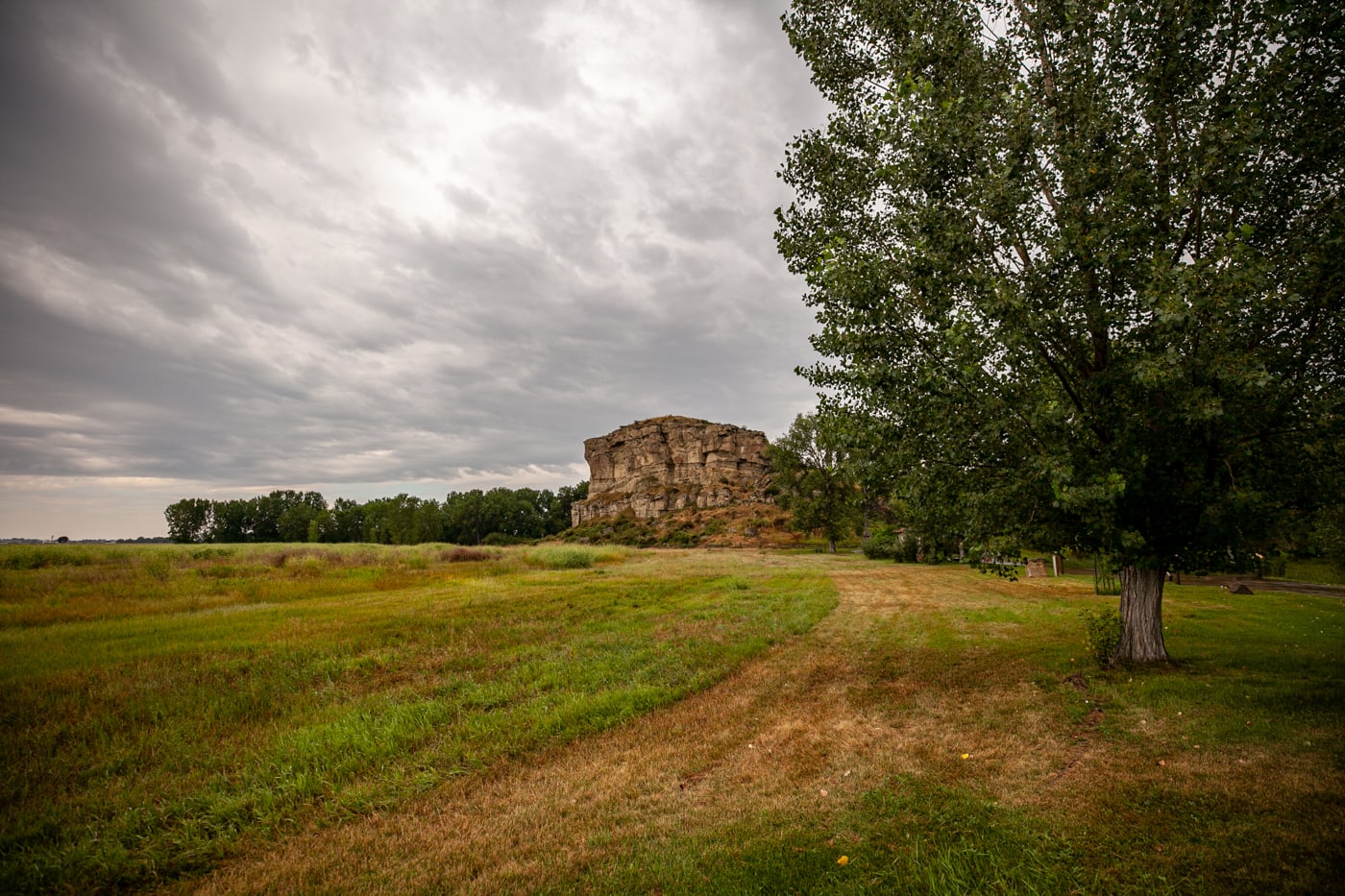 Pompeys Pillar National Monument in Montana | William Clark (Lewis & Clark) carved his name and the date of his visit on a rock bluff next to the Yellowstone River. | Montana tourist attractions and historical monuments