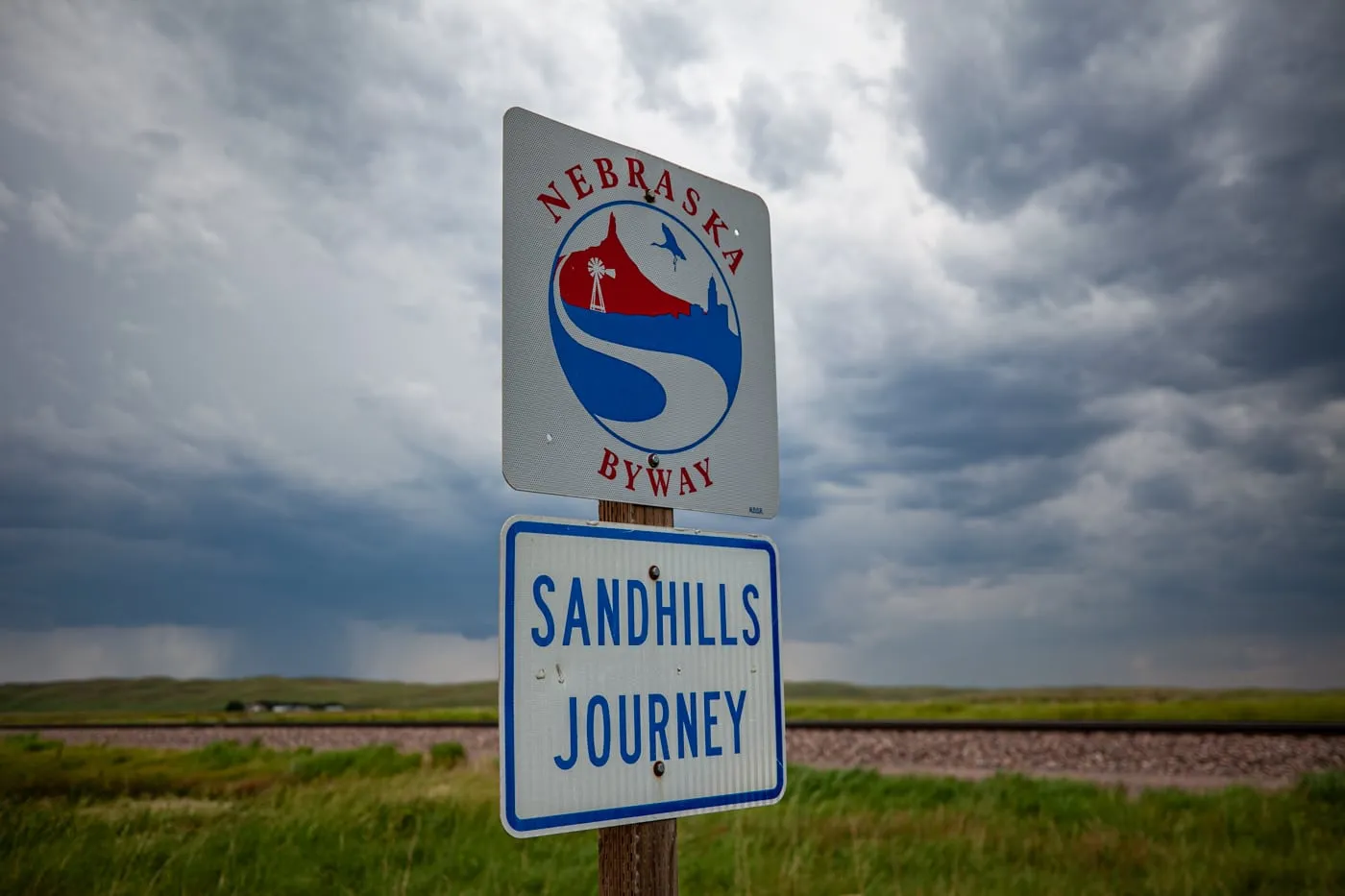 Nebraska Sandhills Journey Scenic Byway Road Sign