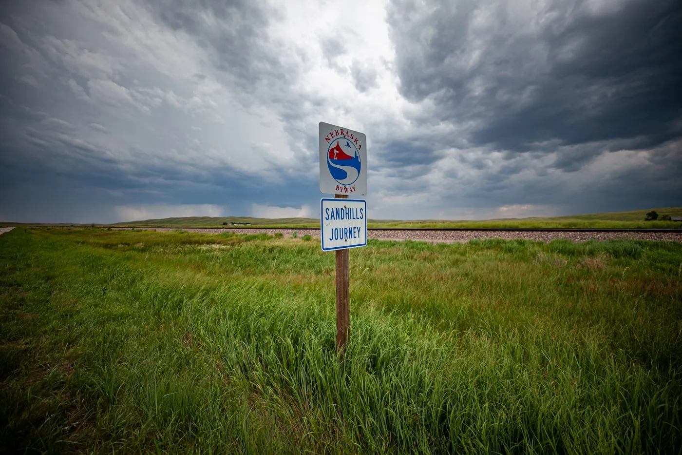Nebraska Sandhills Journey Scenic Byway Road Sign