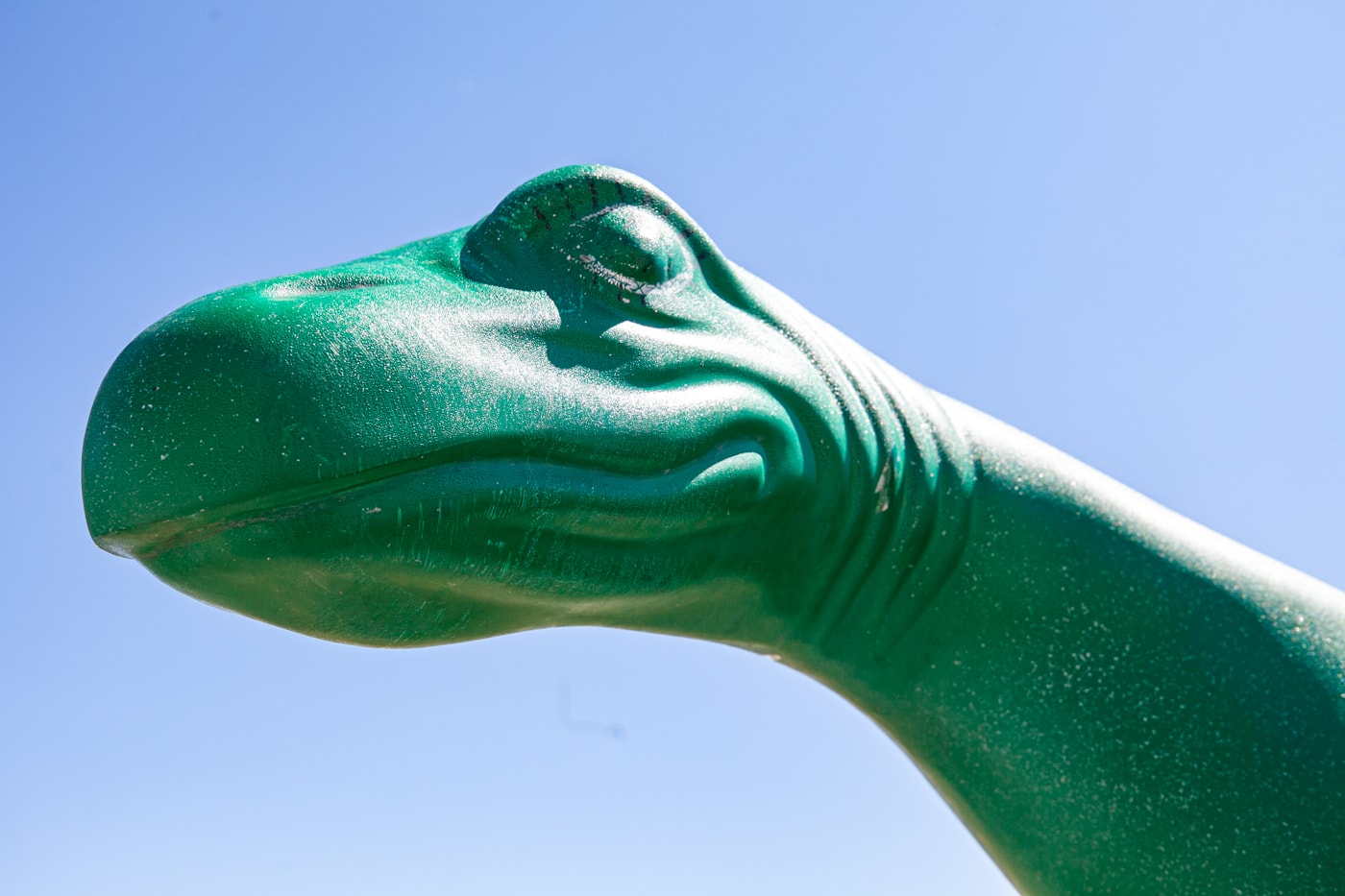 Sinclair Gas Station Dinosaur in Sinclair, Wyoming home of the Sinclair Refinery | Wyoming Roadside Attractions