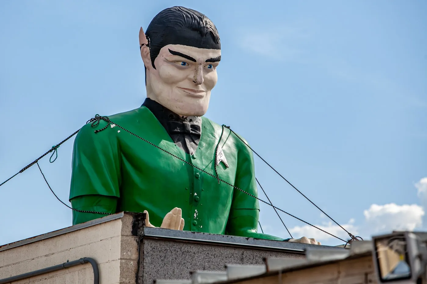 Star Trek Spock Muffler Man in Salt Lake City, Utah at Rainbow Neon Sign Company | Utah Roadside Attractions