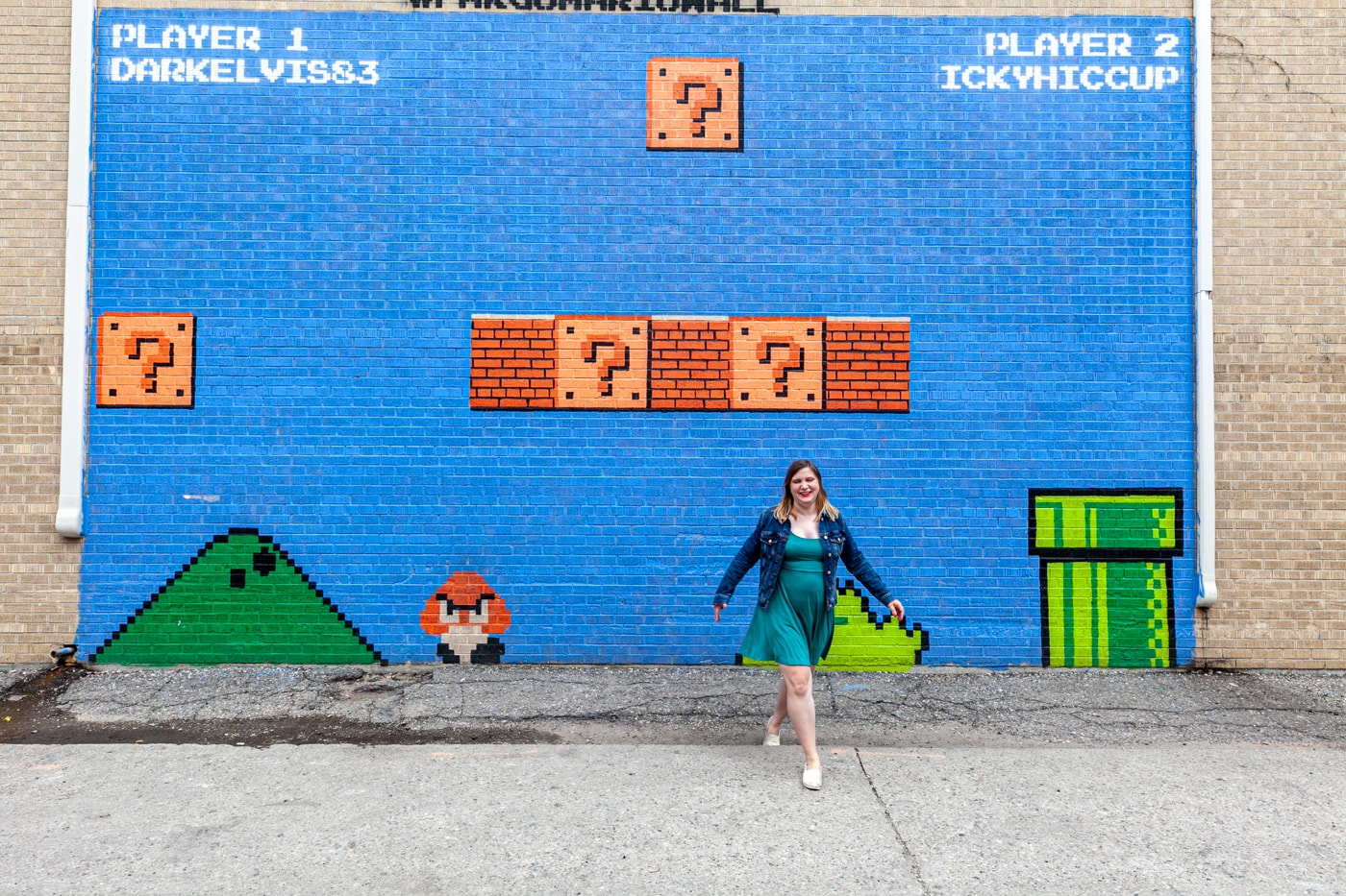 Fargo Mario Wall | Super Mario Bros Mural in Fargo, North Dakota | Street Art in Fargo, North Dakota