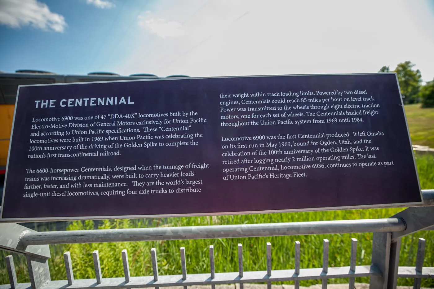 Kenefick Park: Union Pacific Big Boy & Centennial Trains in Omaha, Nebraska | Omaha Tourist Attractions