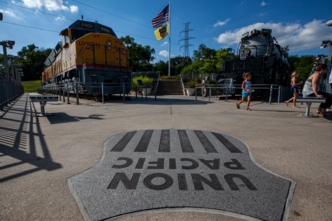 Kenefick Park Union Pacific Big Boy Trains In Omaha Nebraska