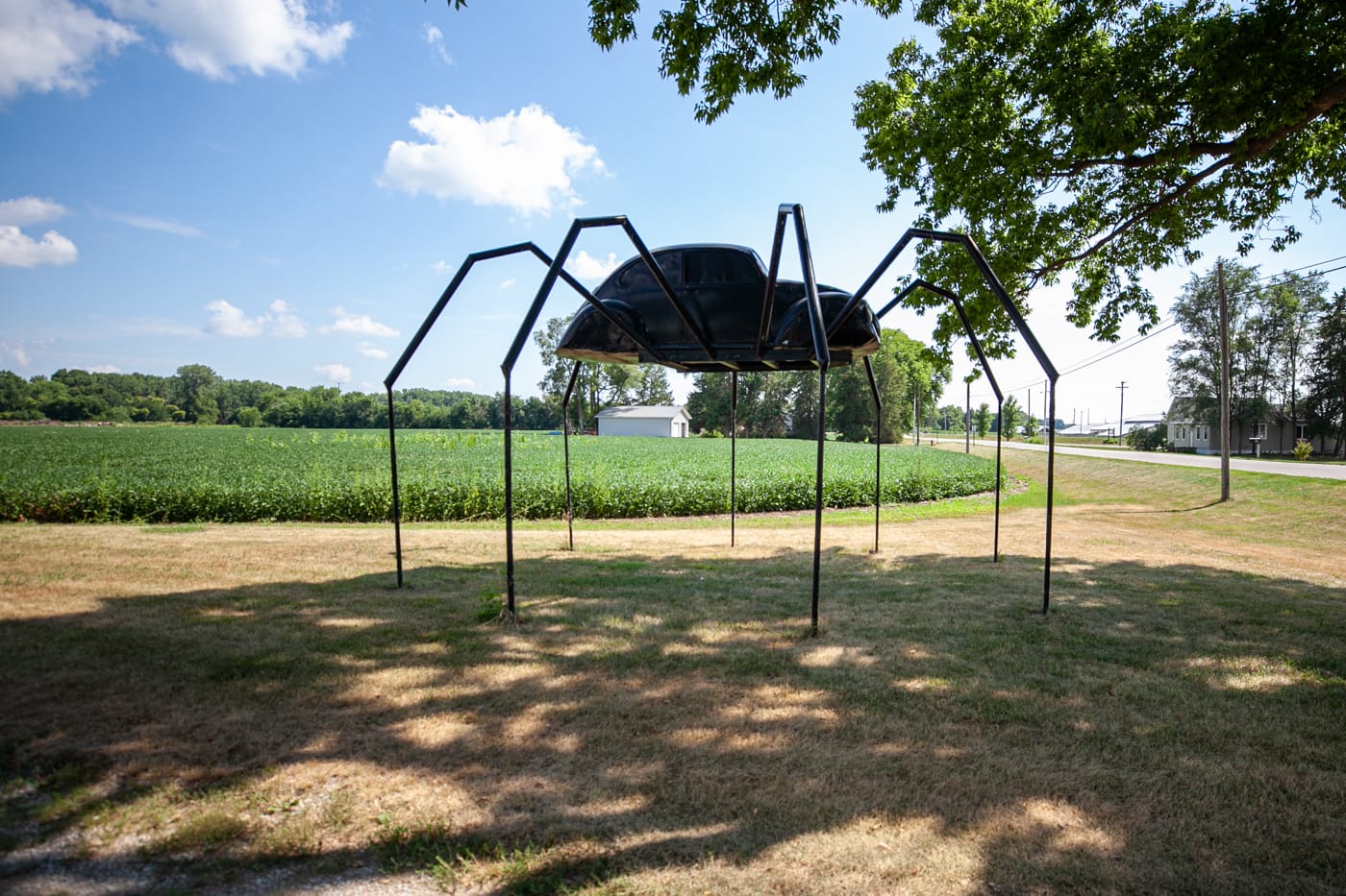 Giant Volkswagen beetle spider in Avoca, Iowa. |Iowa Roadside Attractions.