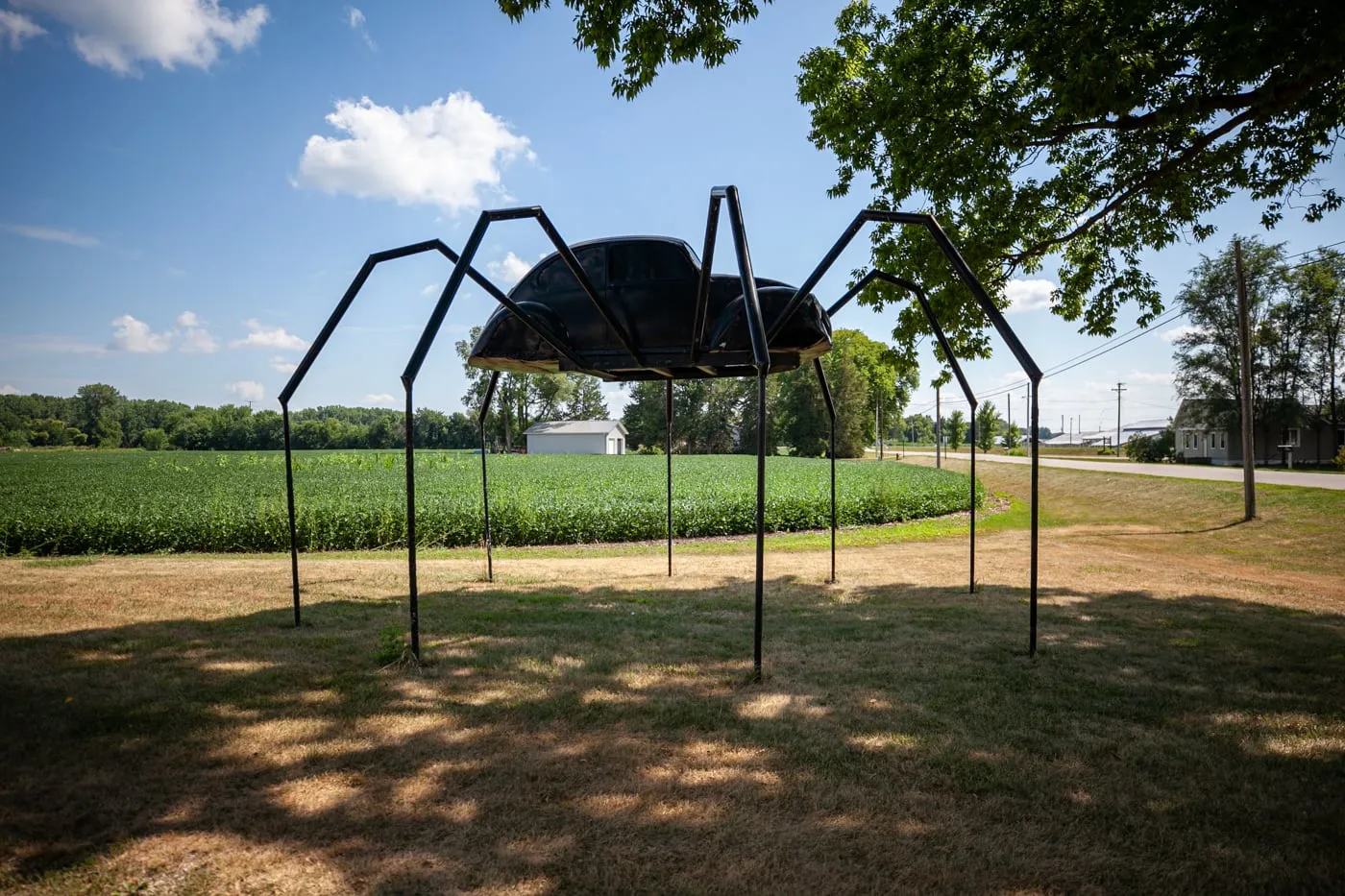 Giant Volkswagen beetle spider in Avoca, Iowa. |Iowa Roadside Attractions.