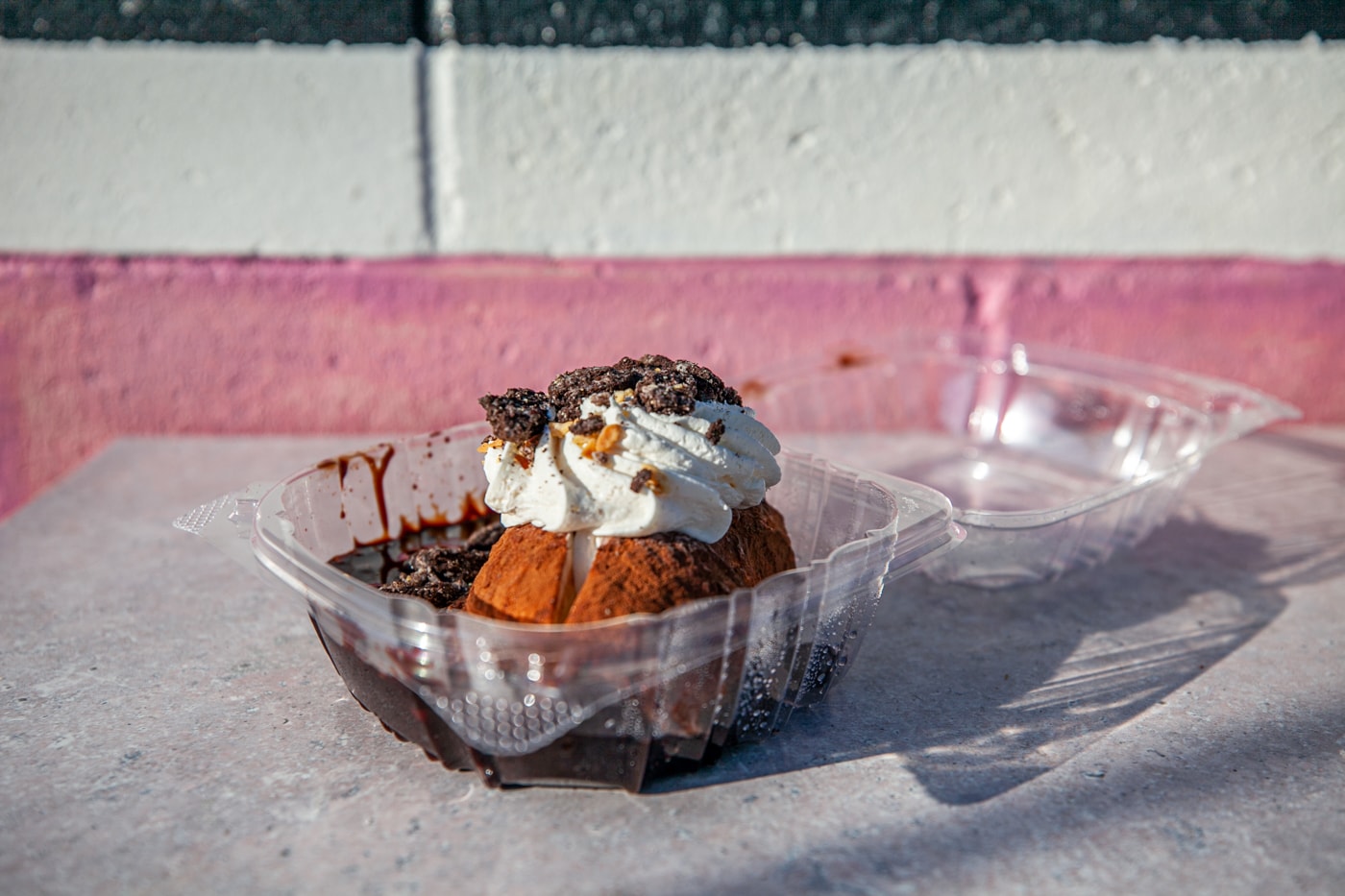 Idaho Potato Ice Cream at Westside Drive In in Boise, Idaho - ice cream sundae shaped like an Idaho baked potato featured on Diners, Drive Ins, and Dives.