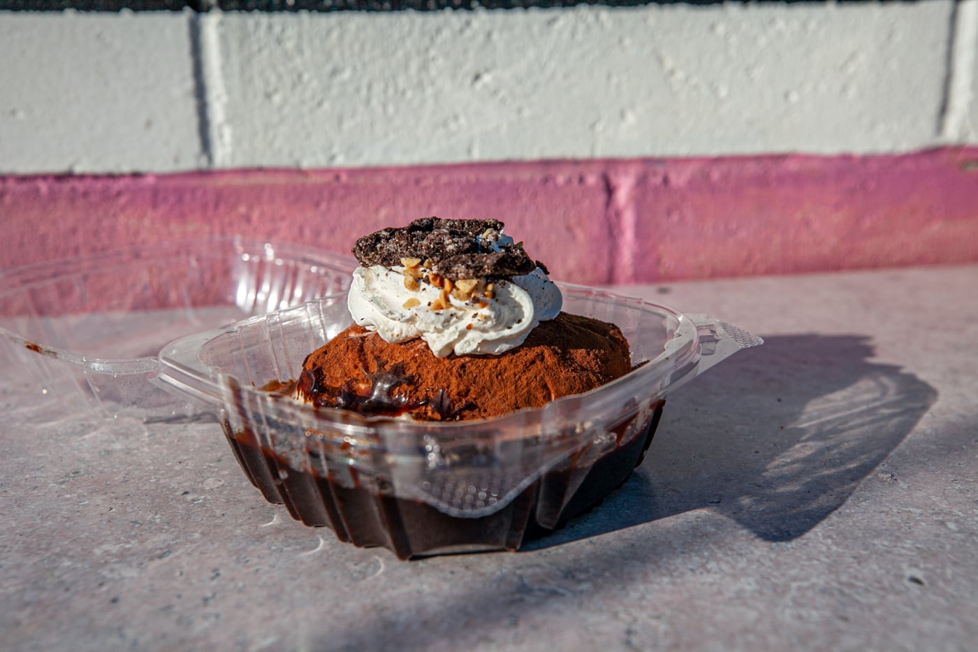 Idaho Potato Ice Cream at Westside Drive In in Boise, Idaho - ice cream sundae shaped like an Idaho baked potato featured on Diners, Drive Ins, and Dives.