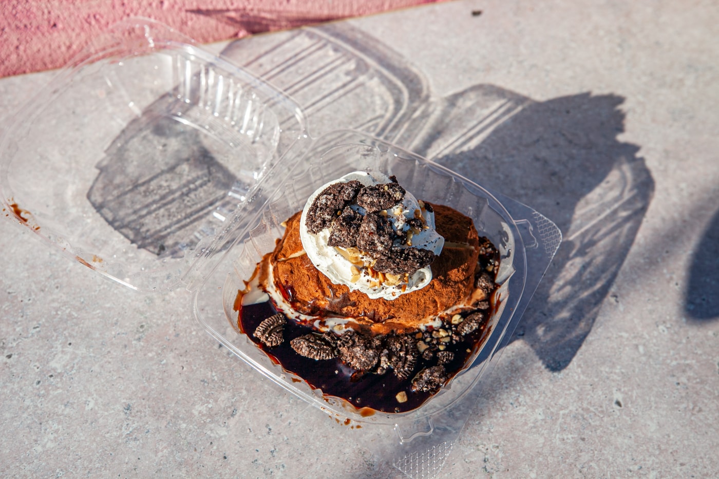 Idaho Potato Ice Cream at Westside Drive In in Boise, Idaho - ice cream sundae shaped like an Idaho baked potato featured on Diners, Drive Ins, and Dives.