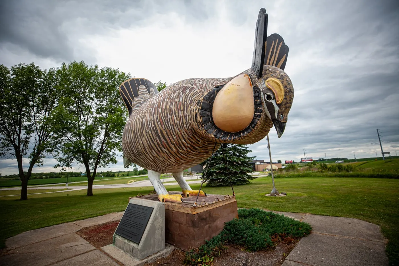 World's Largest "Booming" Prairie Chicken in Rothsay, Minnesota | Minnesota Roadside Attractions