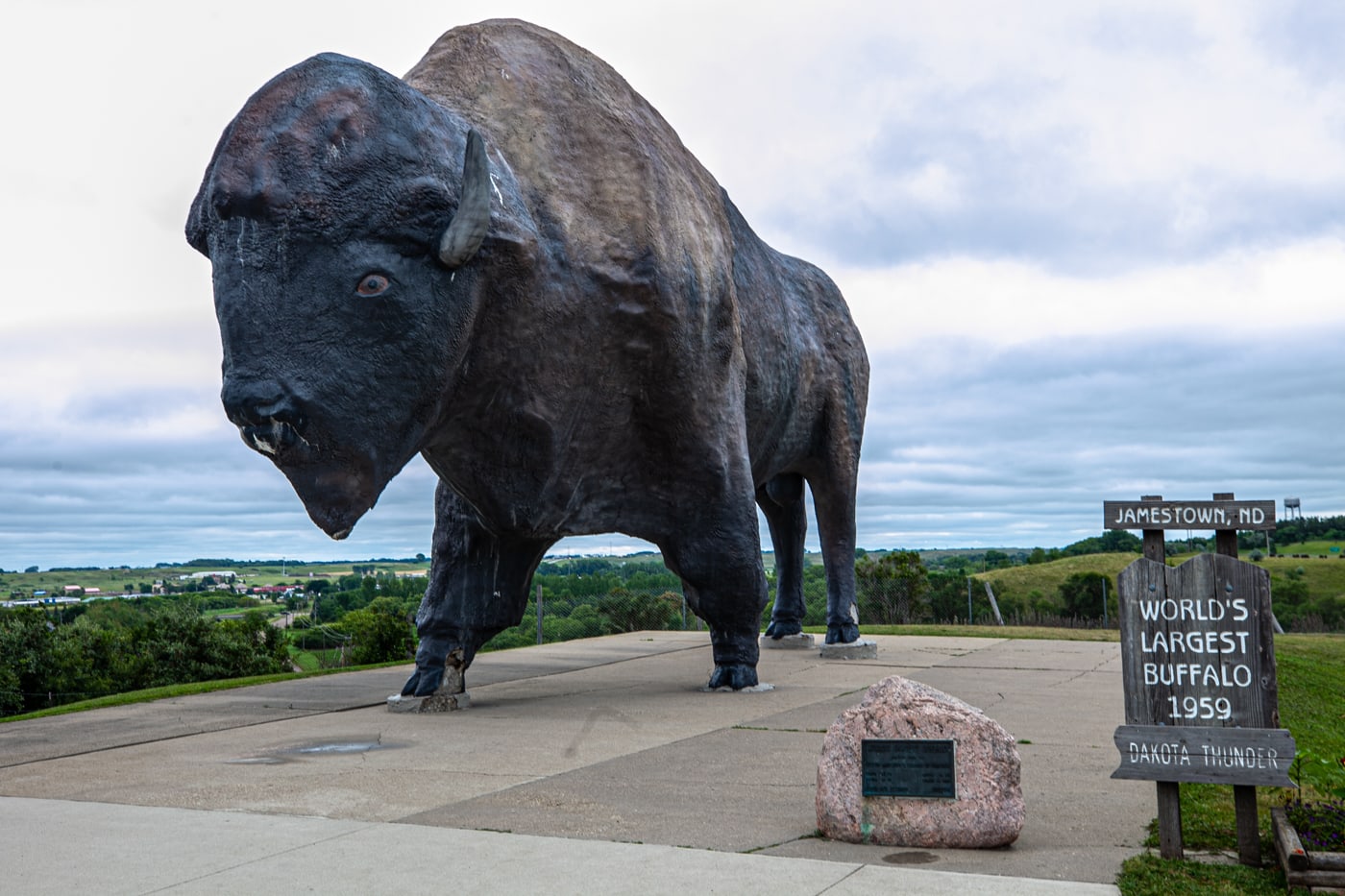 World's Largest Buffalo Monument in Jamestown, North Dakota | North Dakota Roadside Attractions