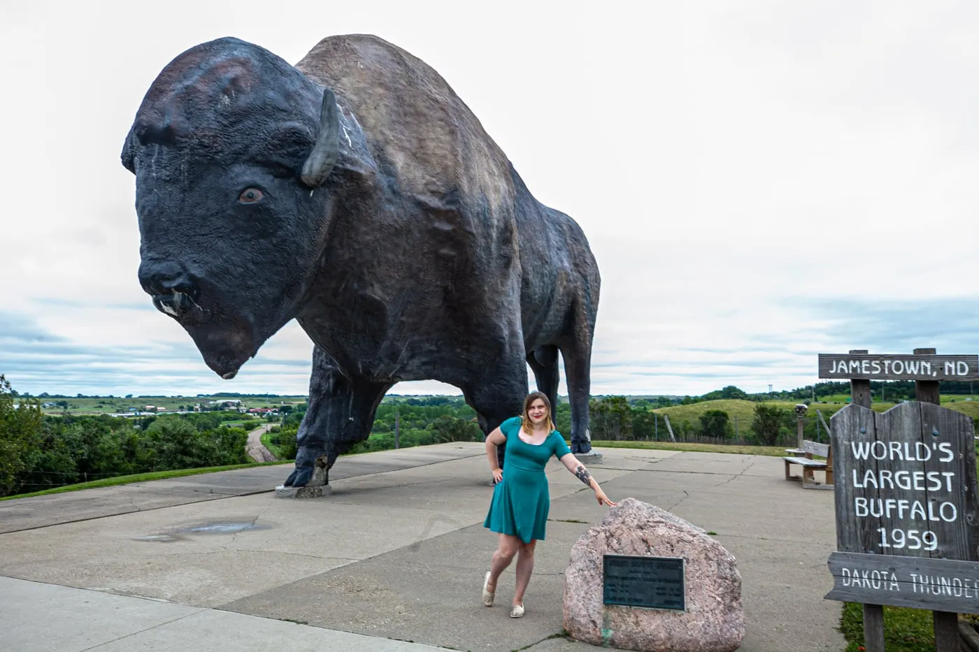 World's Largest Buffalo Monument in Jamestown, North Dakota | North Dakota Roadside Attractions