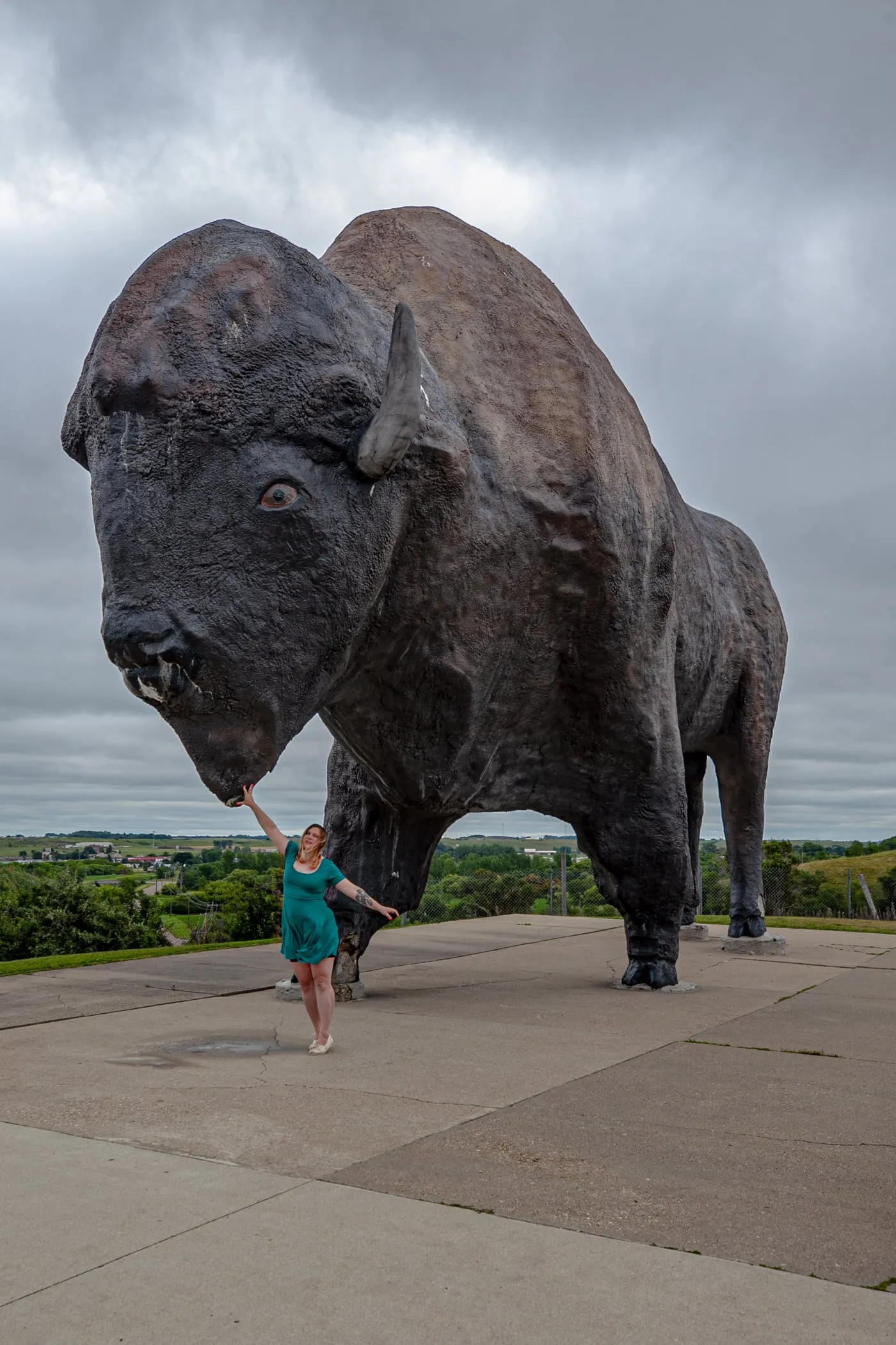 World's Largest Buffalo Monument in Jamestown, North Dakota | North Dakota Roadside Attractions