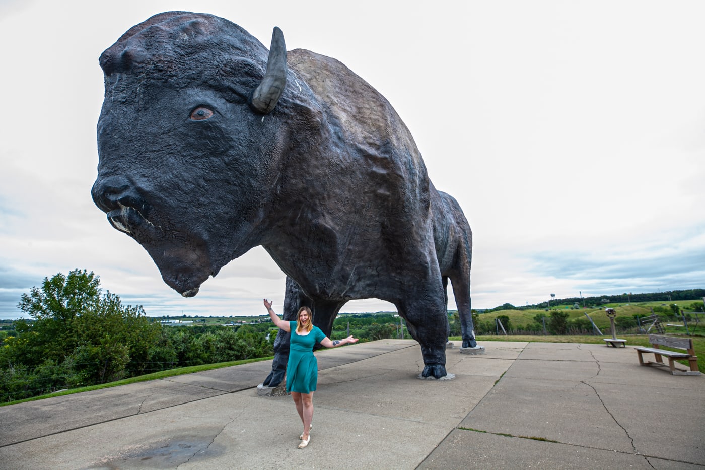 World's Largest Buffalo Monument in Jamestown, North Dakota | North Dakota Roadside Attractions