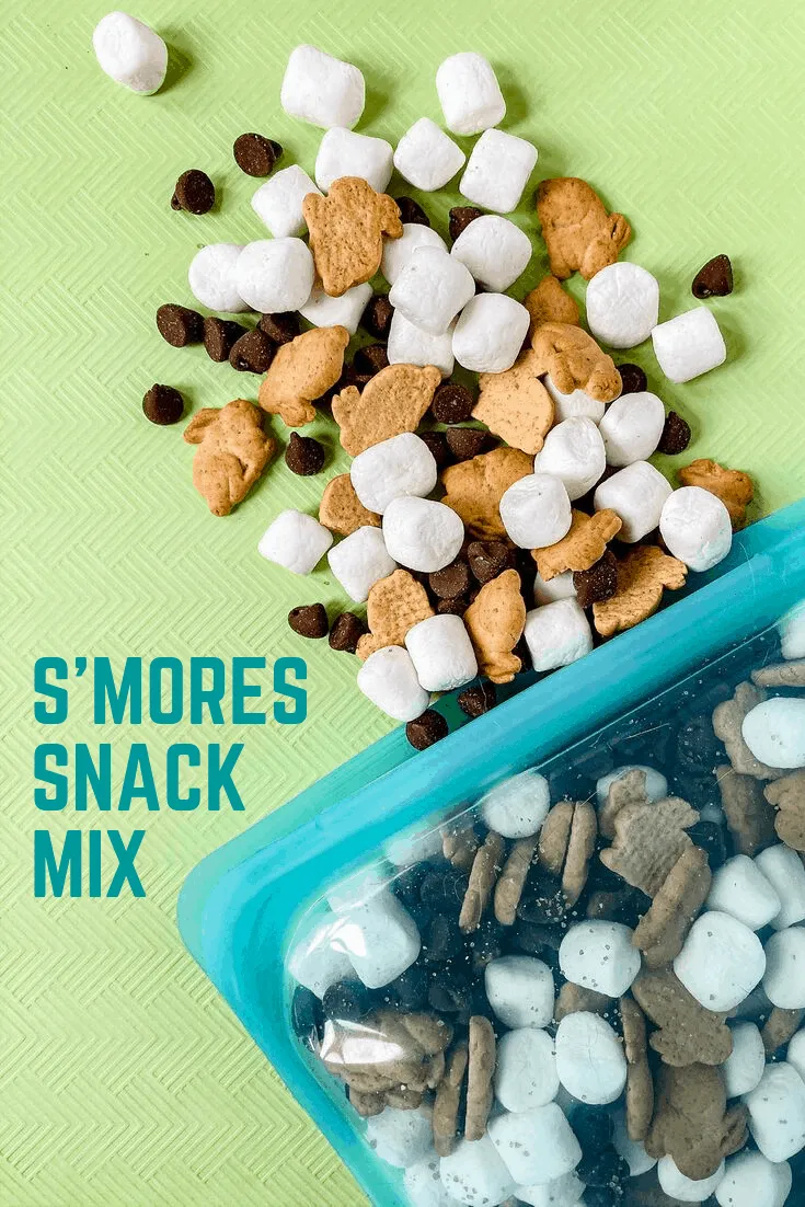 This s'mores snack mix recipe takes all the components of that camping staple we all know and love and puts it into an easy-to-eat-on-the-go package with teddy grahams, chocolate chips, marshmallows, and smoked sugar.