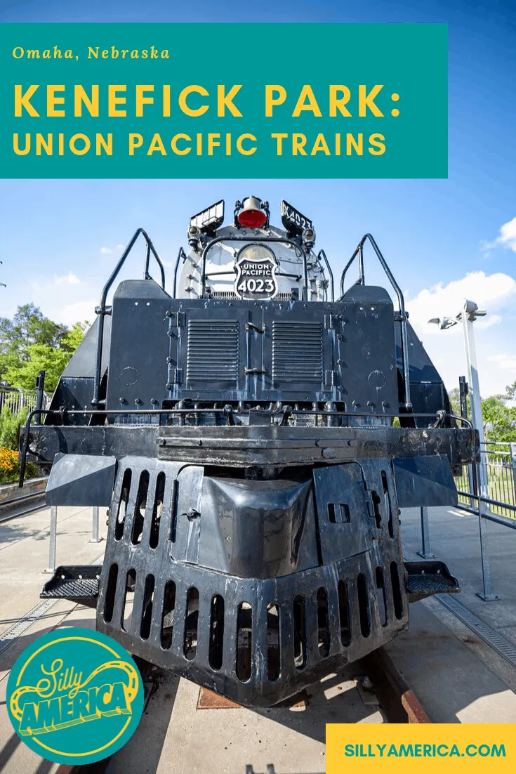 Kenefick Park in Omaha, Nebraska features "two of the greatest locomotives ever to power Union Pacific Railroad." The trains are Centennial No. 6900 & Big Boy No. 4023. This is a must for things to see in Nebraska, road trip stops on a Nebraska road trip, and beautiful places to visit in the state.
#RoadsideAttraction #RoadsideAttractions #WeirdRoadsideAttractions #RoadTripStops
#NebraskaRoadsideAttractions #NebraskaRoadTrip #ThingsToDoInNebraska #NebraskaTravelRoadTrips #ThingsToSeeInNebraska