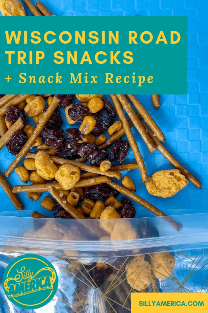 What are the best Wisconsin road trip snacks? We have them all plus the best Wisconsin recipe that snack mix combines all the flavors of the state. From cheese curds to pretzels to cranberries, this is what you should snack on in Wisconsin.