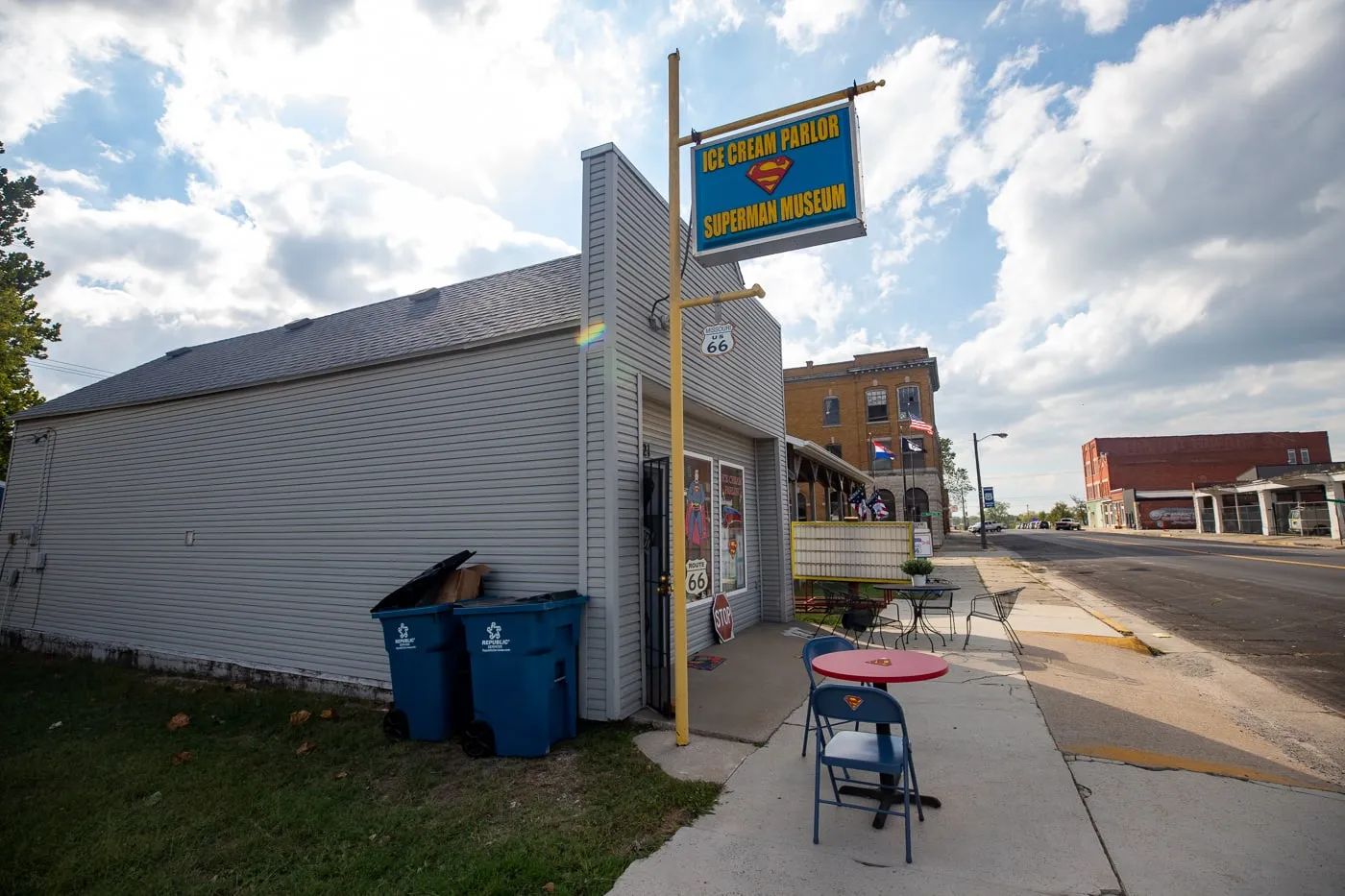 SuperTAM on 66 - Superman Museum & Ice Cream Parlor in Carterville, Missouri on Route 66