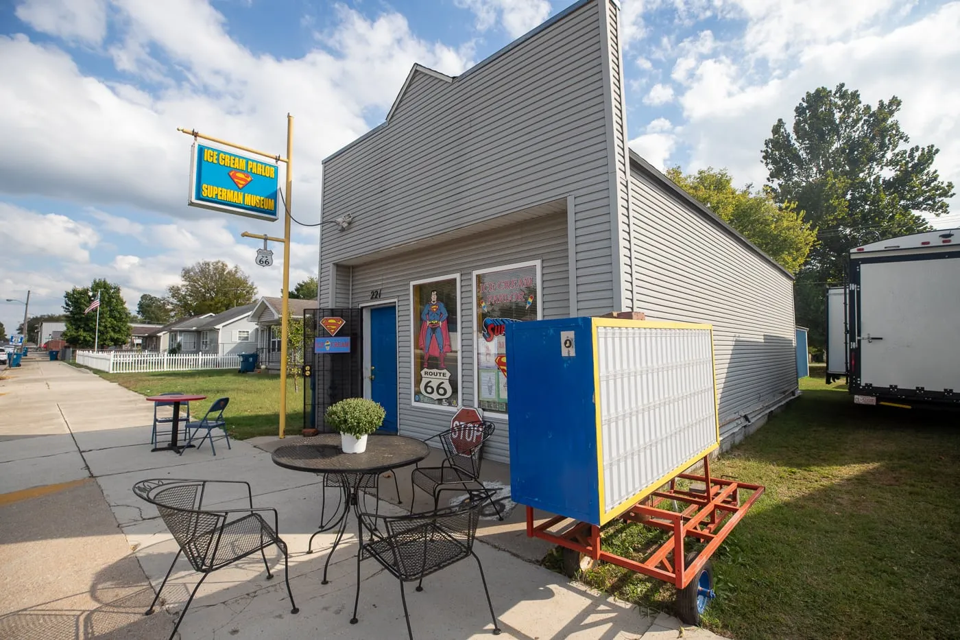 SuperTAM on 66 - Superman Museum & Ice Cream Parlor in Carterville, Missouri on Route 66