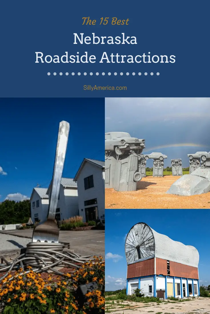 The best Nebraska roadside attractions to visit on a Nebraska road trip with kids on I-80 or weekend getaway with friends on the Sandhills Journey Scenic Byway. Add these things to do in Nebraska to your road trip bucket list and visit them on your next travel adventure. #NebraskaRoadsideAttractions #NebraskaRoadsideAttraction #RoadsideAttractions #RoadsideAttraction #RoadTrip #NebraskaRoadTrip #ThingsToDoInNebraska #NebraskaRoadTripWithKids #NebraskaTravelRoadTrips #ThingsToSeeInNebraska