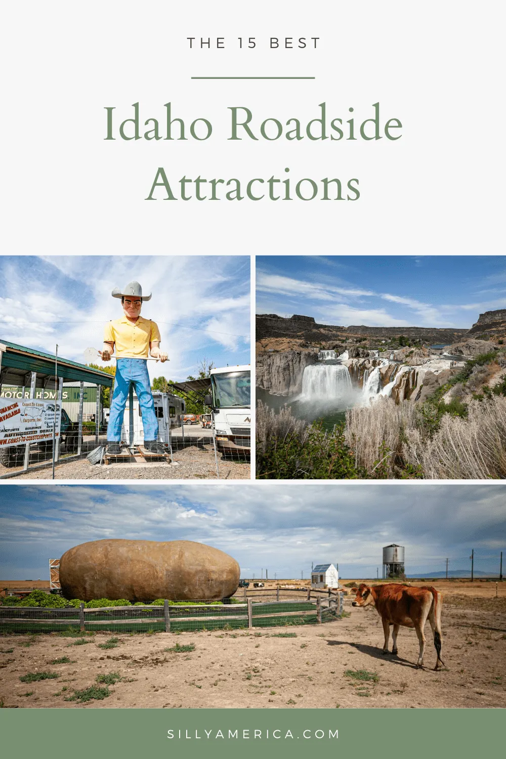 The best Idaho roadside attractions to visit on an Idaho road trip or weekend getaway. Add these roadside oddities and road trip stops to your bucket list and visit these roadside attractions in Idaho on your next travel adventure. #IdahoRoadsideAttractions #IdahoRoadsideAttraction #RoadsideAttractions #RoadsideAttraction #RoadTrip #IdahoRoadTrip #IdahoRoadTripMap #IdahoRoadTripBucketLists #IdahoBucketList #ThingsToDoInIdaho #IdahoRoadTripTravelTips #WeirdRoadsideAttractions