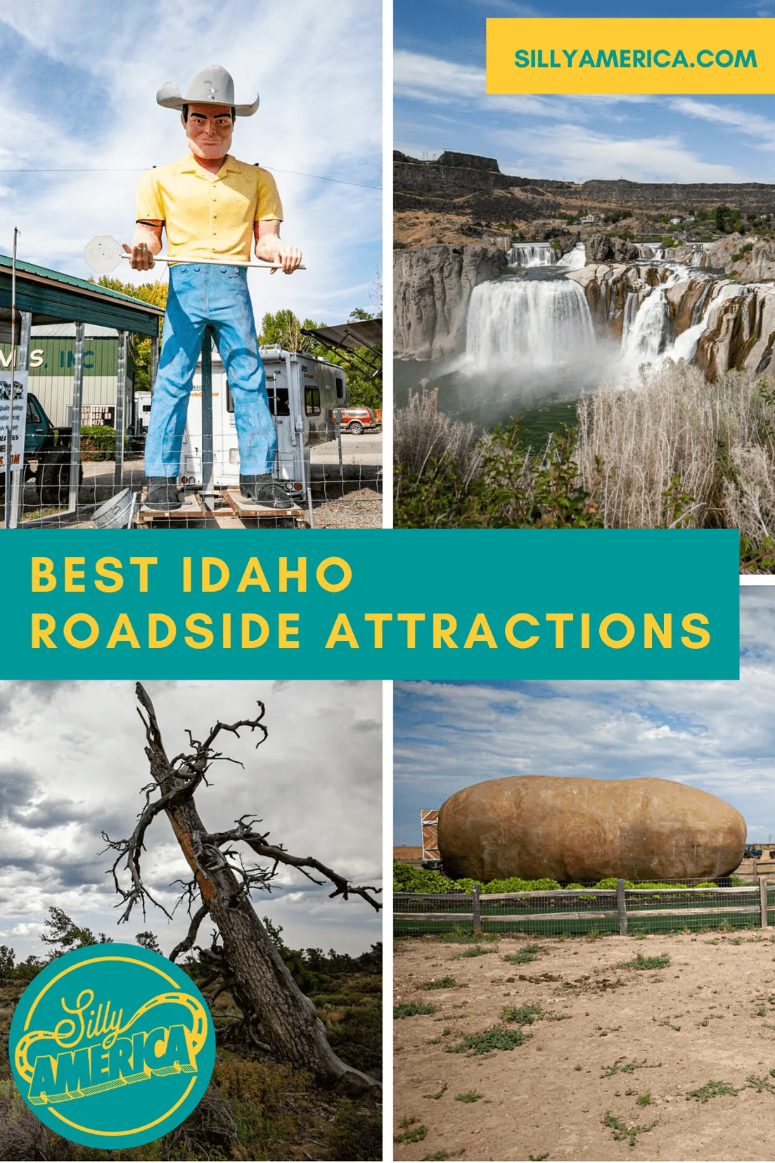 The best Idaho roadside attractions to visit on an Idaho road trip or weekend getaway. Add these roadside oddities and road trip stops to your bucket list and visit these roadside attractions in Idaho on your next travel adventure.     #IdahoRoadsideAttractions #IdahoRoadsideAttraction #RoadsideAttractions #RoadsideAttraction #RoadTrip #IdahoRoadTrip #IdahoRoadTripMap #IdahoRoadTripBucketLists #IdahoBucketList #ThingsToDoInIdaho #IdahoRoadTripTravelTips #WeirdRoadsideAttractions