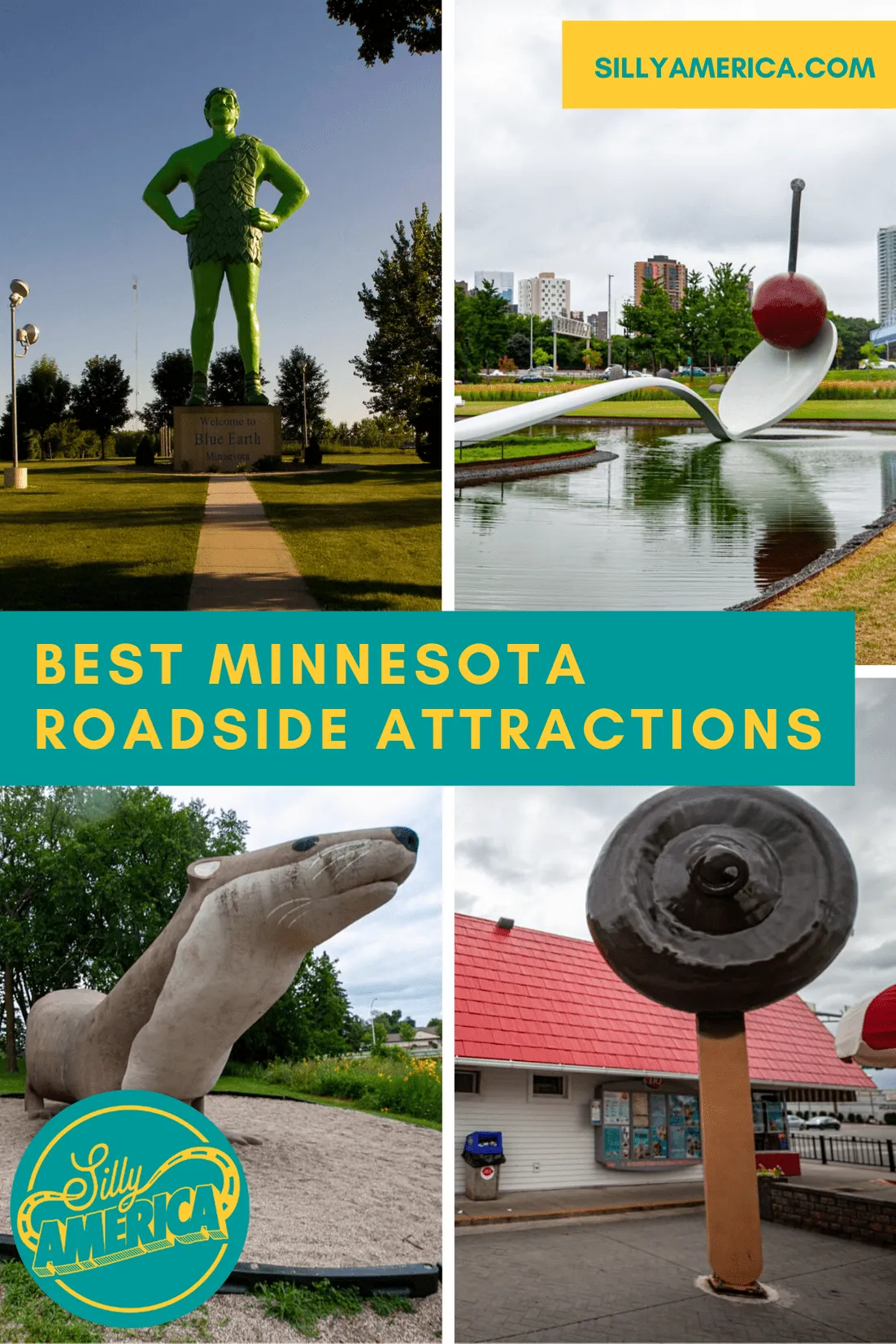 The best Minnesota roadside attractions to visit on a Minnesota road trip or weekend getaway. Add these roadside oddities and road trip stops to your bucket list and visit these roadside attractions in Minnesota on your next travel adventure.   #MinnesotaRoadsideAttractions #MinnesotaRoadsideAttraction #RoadsideAttractions #RoadsideAttraction #RoadTrip #MinnesotaRoadTrip #MinnesotaRoadTripBucketLists #MinnesotaBucketList #MinnesotaRoadTripMap #MinnesotaRoadTripIdeas #WeirdRoadsideAttractions