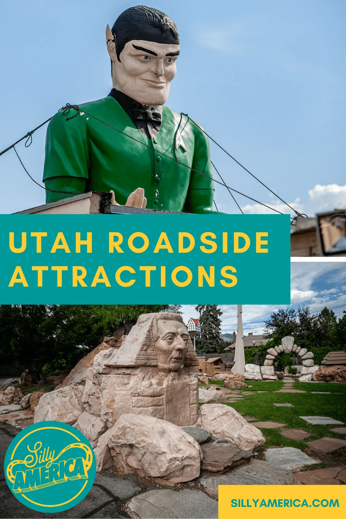The best Utah roadside attractions to visit on a Utah road trip or weekend getaway. Add these roadside oddities to your travel bucket list or itinerary! #UtahRoadsideAttractions #UtahRoadsideAttraction #RoadsideAttractions #RoadsideAttraction #RoadTrip #UtahRoadTrip #UtahRoadTripWithKids #UtahRoadTripBucketLists #UtahBucketList #UtahRoadTripItinerary #UtahRoadTripPictures #UtahRoadTripMap #UtahWeekendRoadTrip #SaltLakeCityRoadTrip #UtahRoadTripAdventure #WeirdRoadsideAttractions