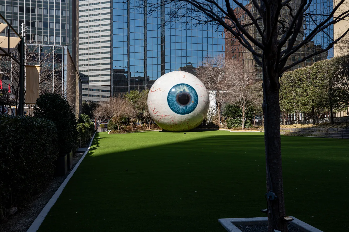 Giant Eyeball in Dallas, Texas roadside attraction