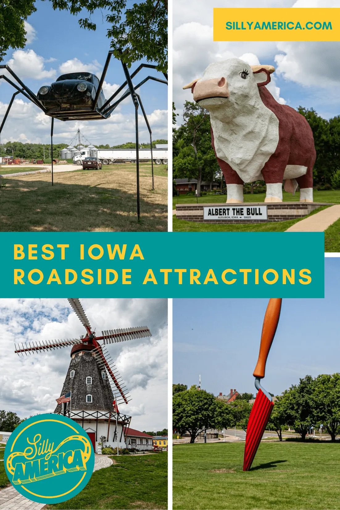 The best Iowa roadside attractions to visit on an Iowa road trip or weekend getaway. Add these roadside oddities and road trip stops to your bucket list and visit these roadside attractions in Iowa on your next travel adventure.  #IowaRoadsideAttractions #IowaRoadsideAttraction #RoadsideAttractions #RoadsideAttraction #RoadTrip #IowaRoadTrip #IowaThingsToDo #IowaRoadTripBucketLists #IowaBucketList #IowaRoadTripIdeas #IowaWaterfallsRoadTrip #IowaTravel #WeirdRoadsideAttractions