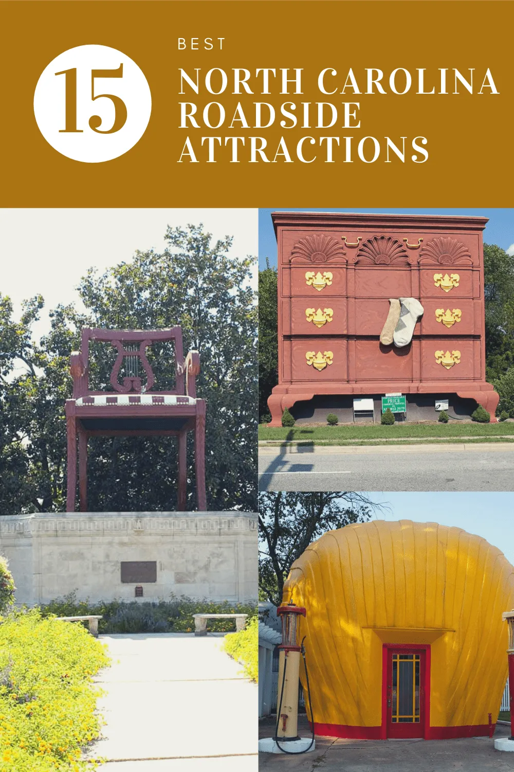 The best North Carolina roadside attractions to visit on a North Carolina road trip. Add these roadside oddities to your travel bucket list, itinerary, or route map! Perfect road trip stops for kids or adults! #NorthCarolinaRoadsideAttractions #NorthCarolinaRoadsideAttraction #RoadsideAttractions #RoadsideAttraction #RoadTrip #NorthCarolinaRoadTrip #NorthCarolinaRoadTripBucketLists #NorthCarolinaBucketList #NorthCarolinaRoadTripWIthKids #NorthCarolinaRoadTripTravelGuide