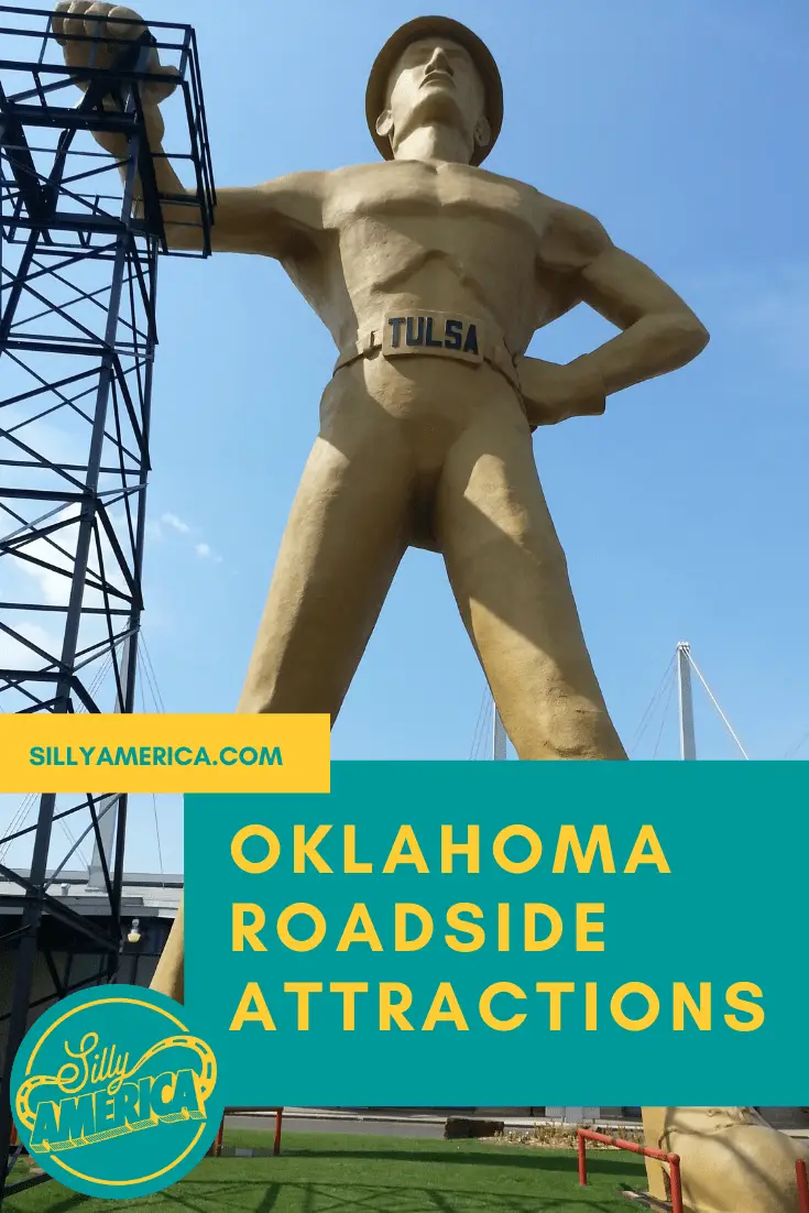 The best Oklahoma roadside attractions to visit on an Oklahoma road trip. Add these roadside oddities to your travel bucket list, itinerary, or route map! Great Route 66 road trip stops in Oklahoma! #OklahomaRoadsideAttractions #OklahomaRoadsideAttraction #RoadsideAttractions #RoadsideAttraction #RoadTrip #OklahomaRoadTrip #OklahomaRoadTripBucketLists #OklahomaBucketList #OklahomaRoadTripThingstoDo #OklahomaRoadTripIdeas #OklahomaRoadTripWithKids #OklahomaRoadTripMap #WeirdRoadsideAttractions